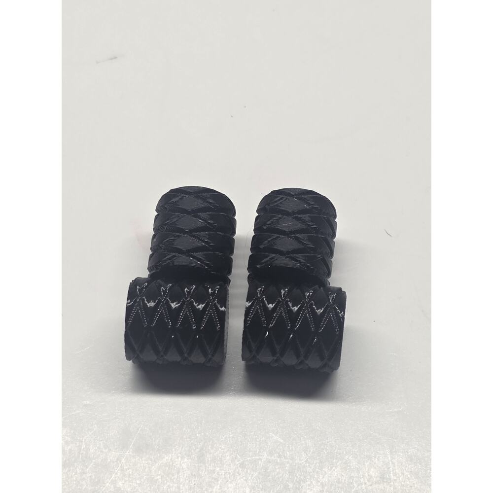 Black Car Tire Valve Stems Caps Set of 4 Car,Truck Universal Fitting 3d Printed